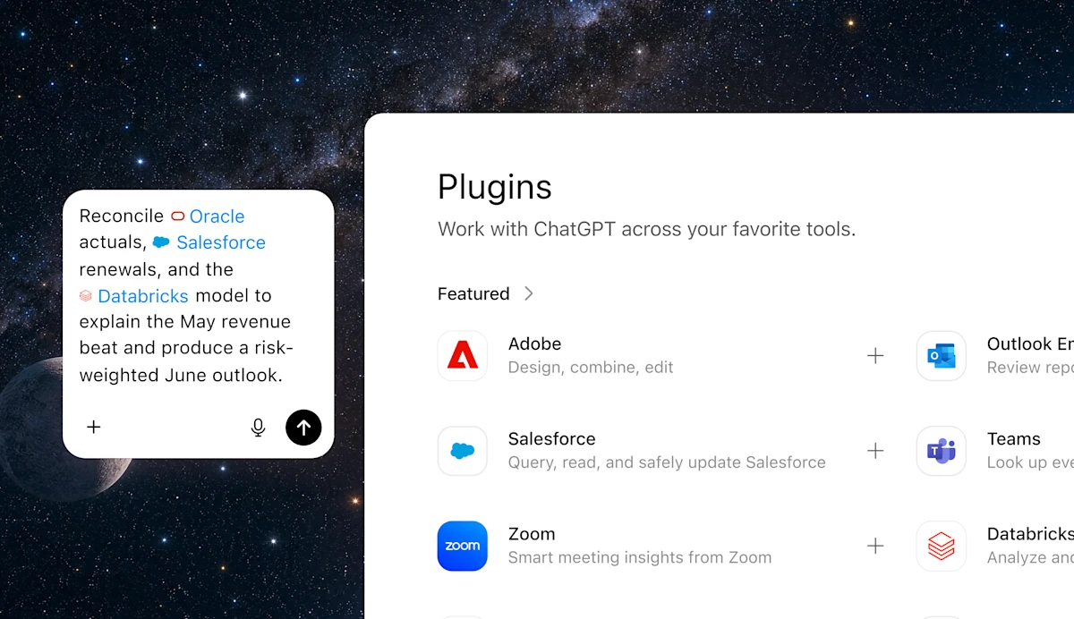 Plugins panel