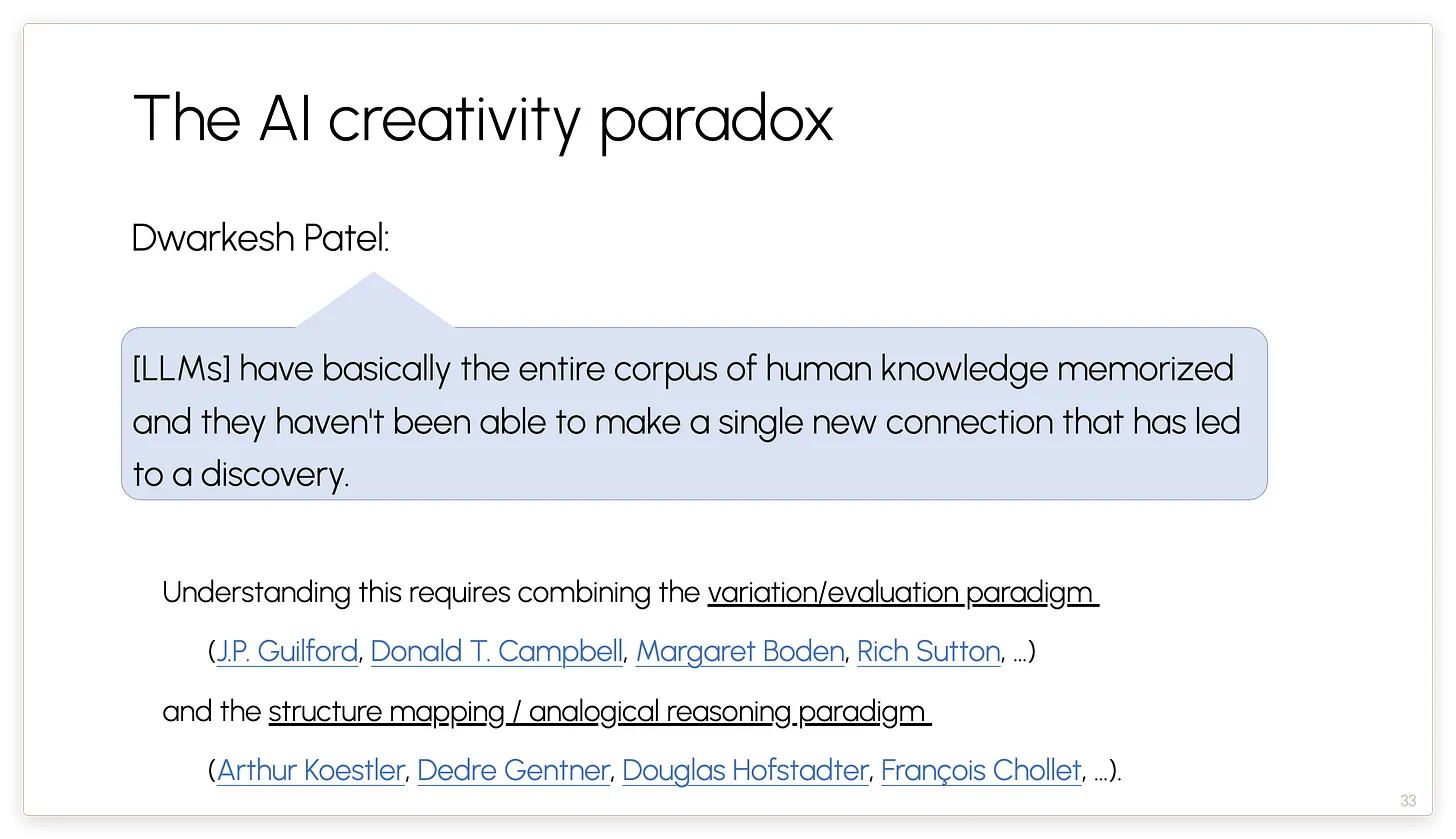 Creativity paradox