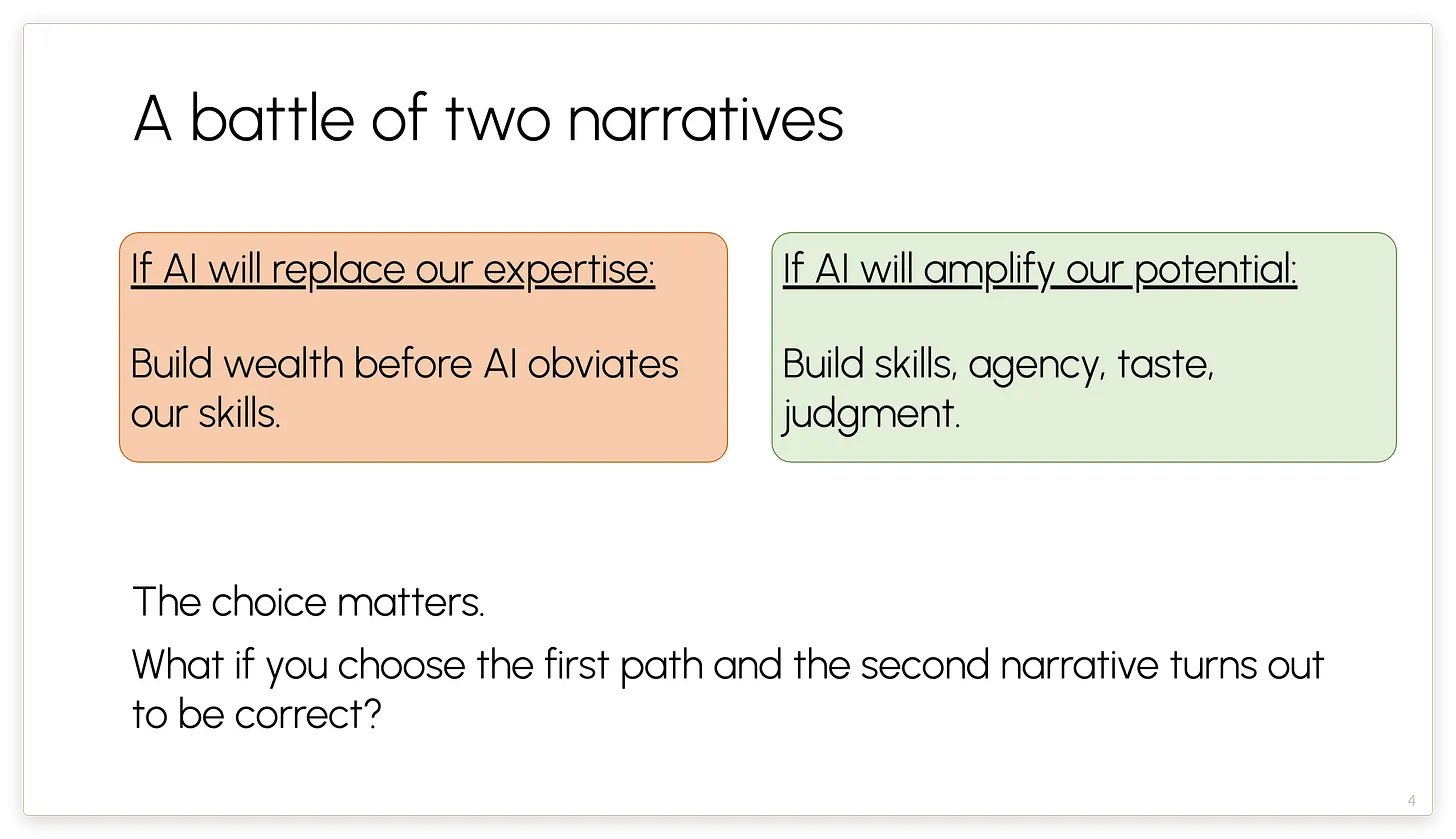 Two narratives