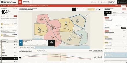 Citywide heat wave emergency response dashboard