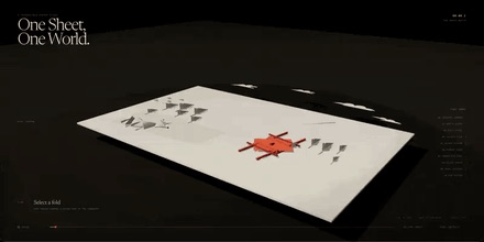 Interactive origami world